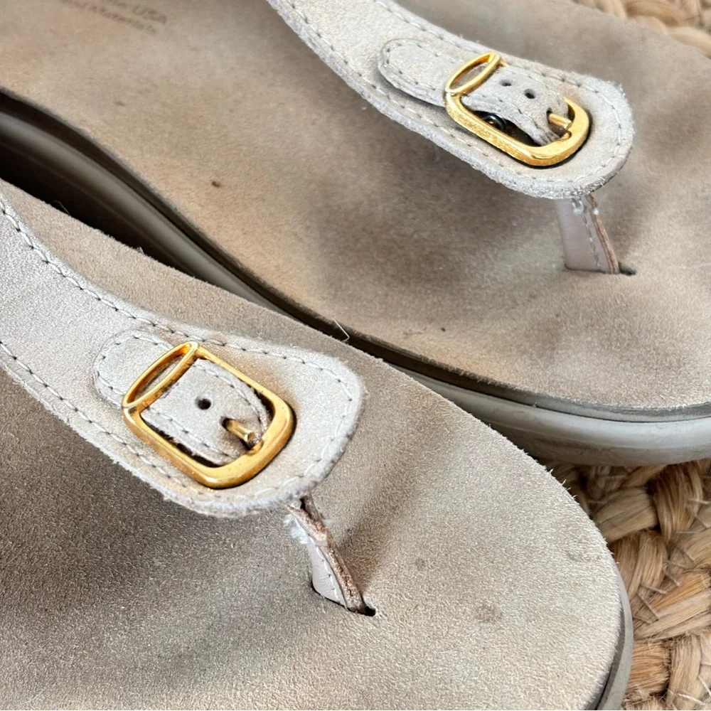 SAS Women's Marina Soft Gold Breathable Comfort Sandal Size 6.5